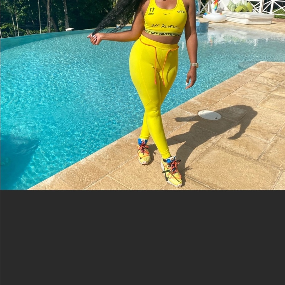 Nike off white set;;; bra and leggings